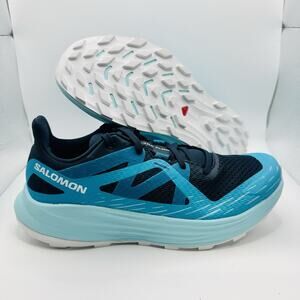 Size 8 - Salomon Women's Ultral Flow Peacock Blue Trail Running Shoe 474858